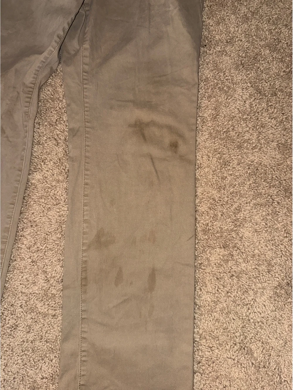 Goodfellow & Co Khaki Cotton Chino Pants, Waist 32 in., Inseam 34 in.
